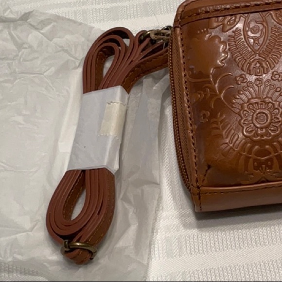 The Sak Brown Embossed Wristlet/Crossbody Bag - Picture 6 of 6